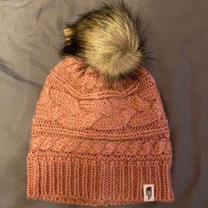 Mesa Rose North Face Fur Pom Pom Beanie 